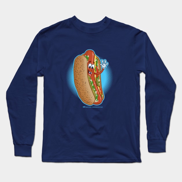 Mr Hot Dog Long Sleeve T-Shirt by markpaulik